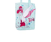 Aqua Tinkerbell Canvas Tote Bag