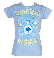 Ladies Grumpy Bear Smiling On The Inside Care Bears T-Shirt