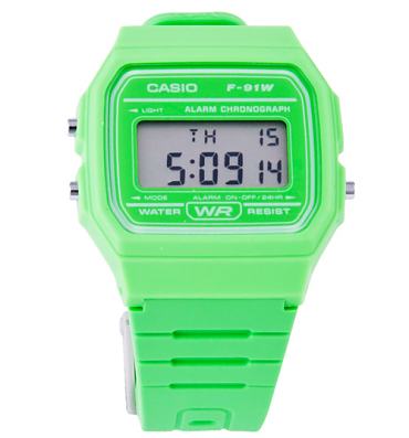 green casio watch