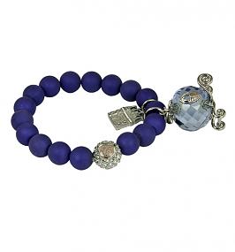 Silver Plated And Crystal Cinderella Carriage Pendant Bracelet from Disney Couture