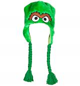 Furry Sesame Street Oscar The Grouch Laplander Hat