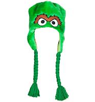 Furry Sesame Street Oscar The Grouch Laplander Hat