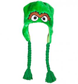 Furry Sesame Street Oscar The Grouch Laplander Hat