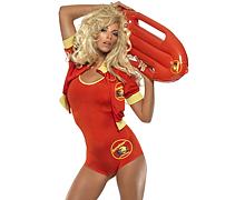 Ladies Baywatch Lifeguard Fancy Dress Costume