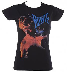Ladies Black David Bowie Let's Dance Album Cover T-Shirt
