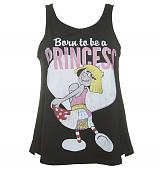 Ladies Black Raggy Dolls Born To Be A Princess Swing Vest