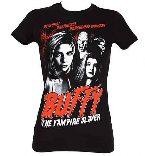 Ladies Buffy The Vampire Slayer Demons T-Shirt £22.99 +£1.95 P&P