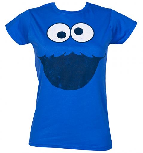 Ladies Cookie Monster Face Sesame Street T-Shirt from Fame and Fortune £20.00
