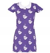 Ladies Debbie Harry Seashells Peter Pan Collar Dress from Worn By