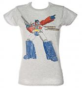 Ladies Grey Transformers T-Shirt