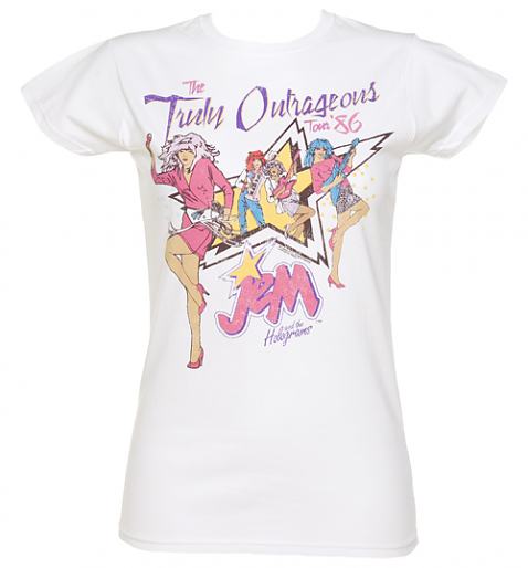 Ladies Jem And The Holograms Truly Outrageous 1986 Tour T-Shirt from TruffleShuffle £20.00