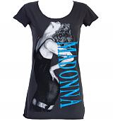 Ladies Madonna Material Girl Diamante T-Shirt from Amplified Vintage