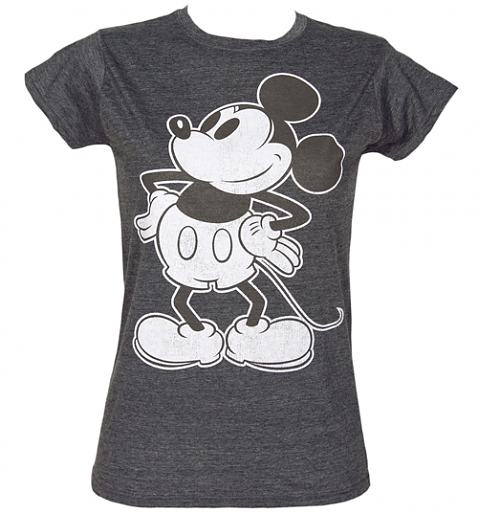 Black And White Mickey Mouse Head. Ladies Mickey Mouse Black and