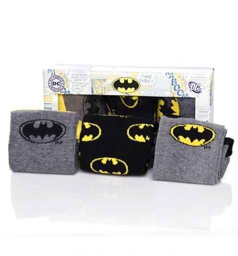 Men's 3pk Batman Assorted Socks Gift Set £12.99