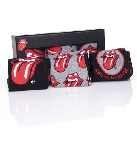 Men's 3pk Rolling Stones Socks Gift Set