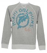 Men's Grey Marl Miami Dolphins Pullover from Junk Food