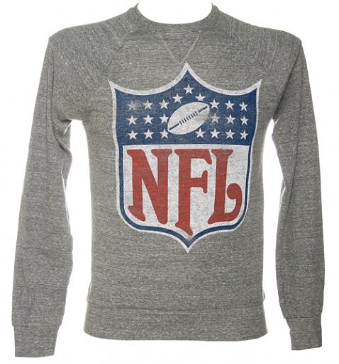 Men's NFL Crest Logo Grey Triblend Pullover from Junk Food £32.99 +£1.95 P&P