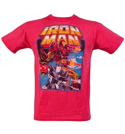 Men's Red Iron Man T-Shirt from Junk Food £24.99