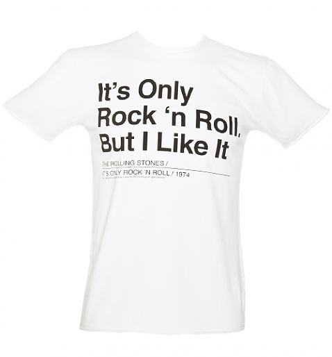 Men's Rolling Stones Only Rock 'N Roll Lyrics T-Shirt from Amplified Clothing £25.00