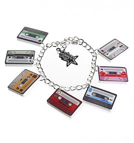Mini Mix Tape Retro Cassette Bracelet from Punky Pins