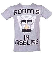 Men's Transformers In Disguise Grey T-Shirt