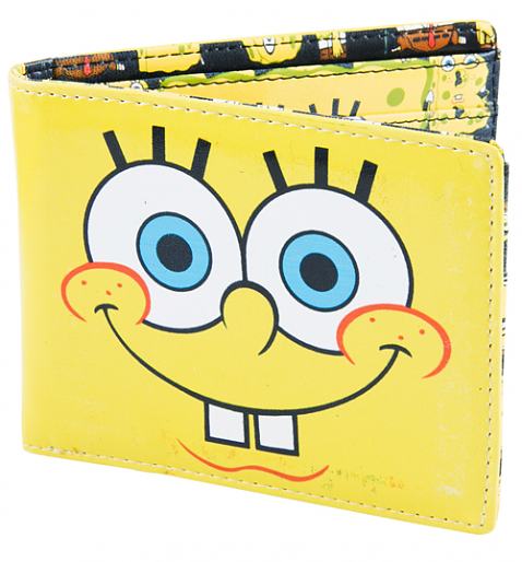 spongebob opening wallet