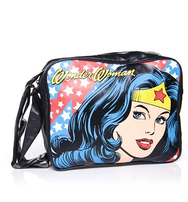 Wonder Woman Vintage Print Messenger Bag