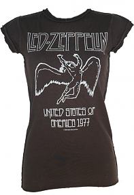 Ladies Led Zeppelin USA 1977 T-Shirt from Amplified Vintage